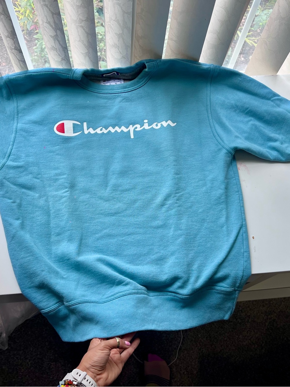 Champion Women’s Crewneck Sweatshirt - Teal